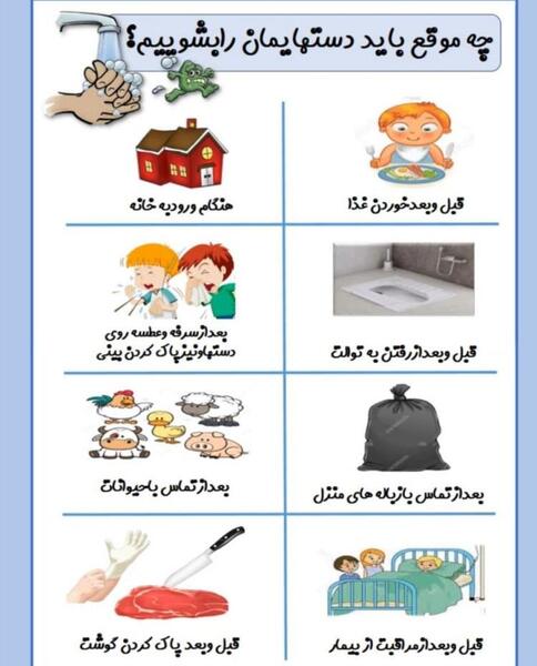 عکس چند پیام بهداشتی