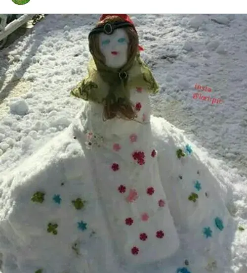 عکس آدم برفی لری