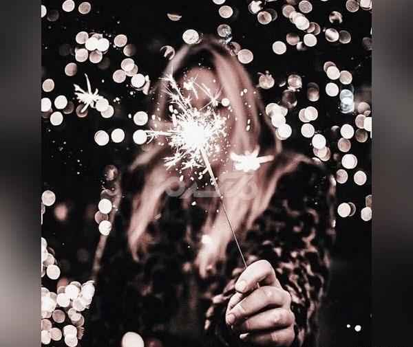 فشفشه ژست عکس تولد با فشفشه