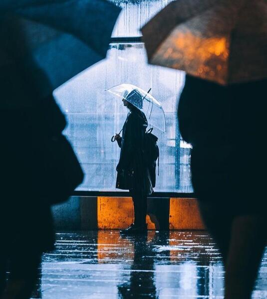 عکس لحظه بارش باران