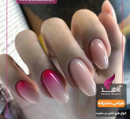 عکس کاشت ناخن کرمی