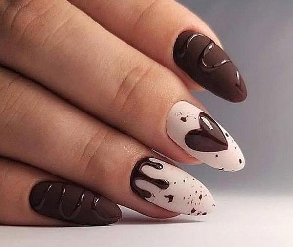 عکس کاشت ناخن کرمی