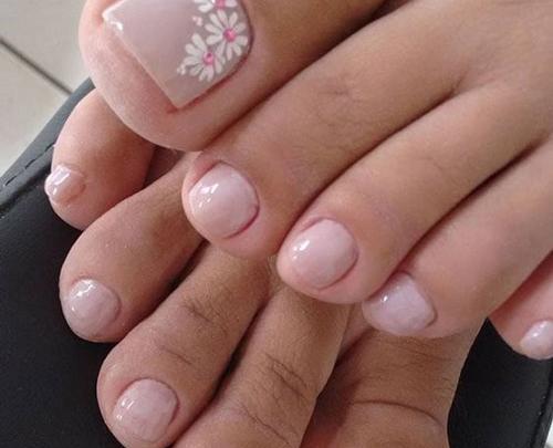عکس مدل های جدید طراحی ناخن پا