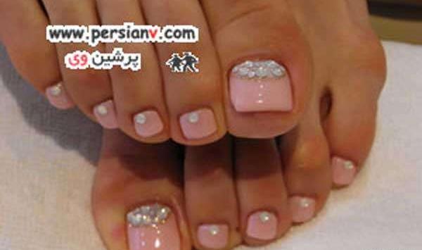 عکس مدل های جدید طراحی ناخن پا