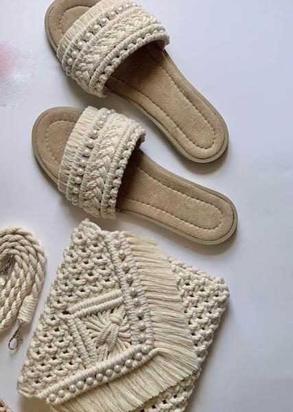 عکس صندل مکرومه بافی
