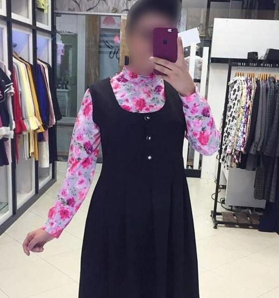 عکس مدل سارافون گلدار خانگی