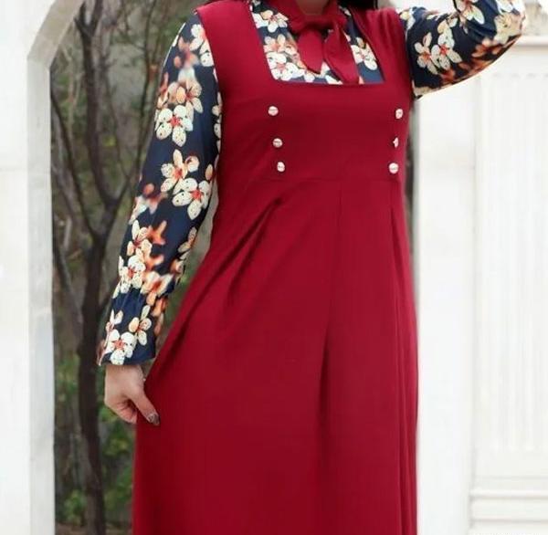 عکس مدل سارافون گلدار خانگی