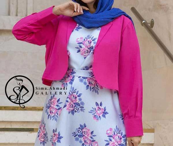 عکس مدل سارافون گلدار خانگی