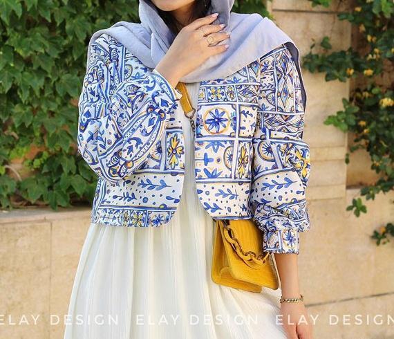 عکس مدل سارافون گلدار خانگی