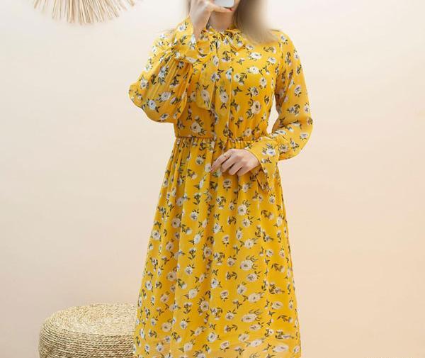 عکس مدل سارافون گلدار خانگی