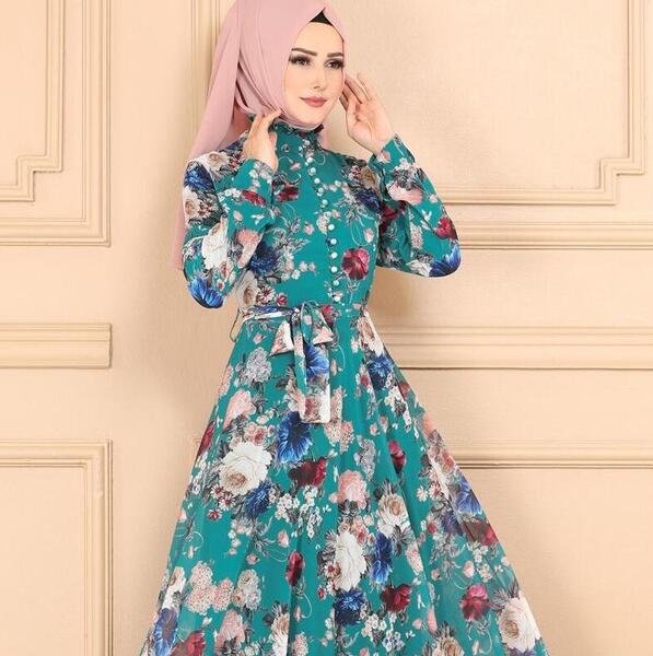 عکس مدل سارافون گلدار خانگی