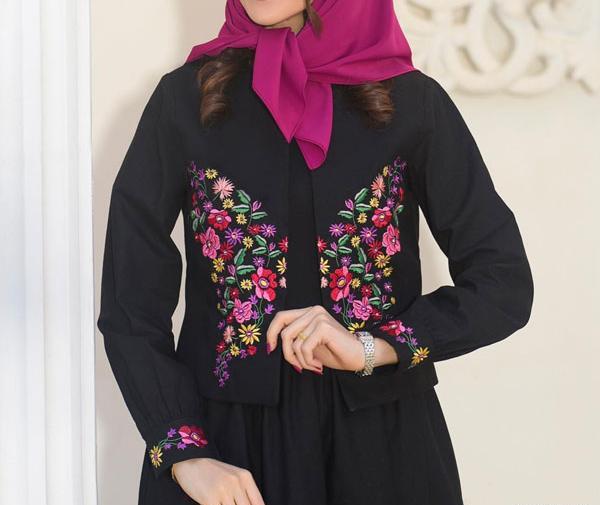 عکس مدل سارافون گلدار خانگی