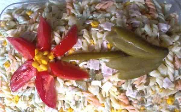 عکس ایده های تزیین سالاد ماکارونی