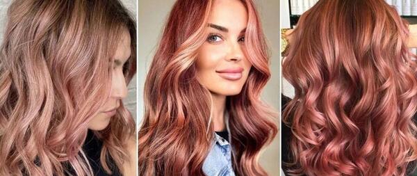 عکس ترکیب رنگ موی قهوه ای