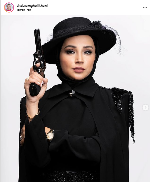 عکس شبنم قلی خانی با آرایش