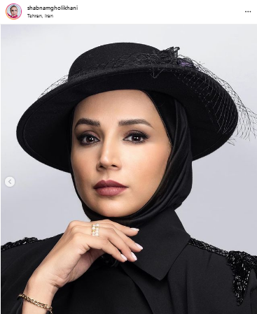 عکس شبنم قلی خانی با آرایش