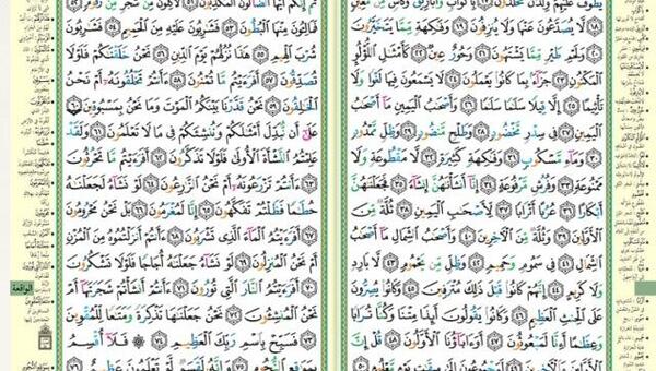 عکس نوشته کامل سوره واقعه