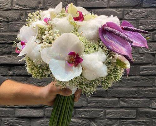 عکس دسته گل ارکیده عروس