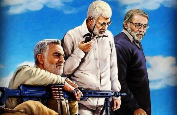 عکس مشکی حاج قاسم سلیمانی