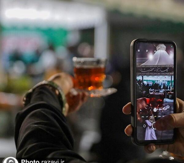 عکس از چایخانه حرم امام رضا