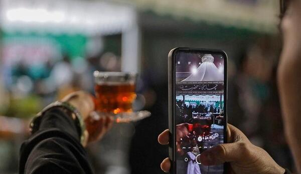 عکس از چایخانه حرم امام رضا