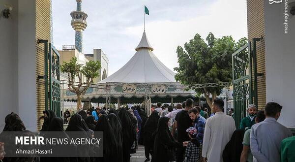 عکس از چایخانه حرم امام رضا