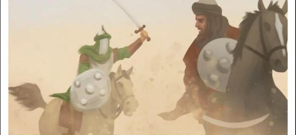 عکس حضرت ابوالفضل در جنگ