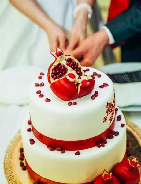 عکس عروس و داماد برای کیک