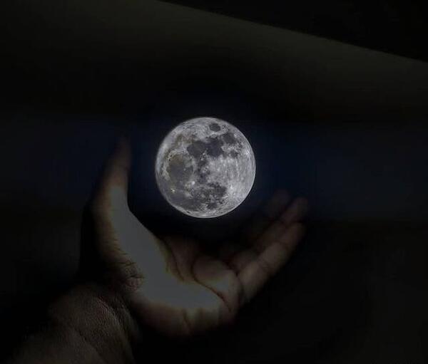 عکس شب ماه و ستاره