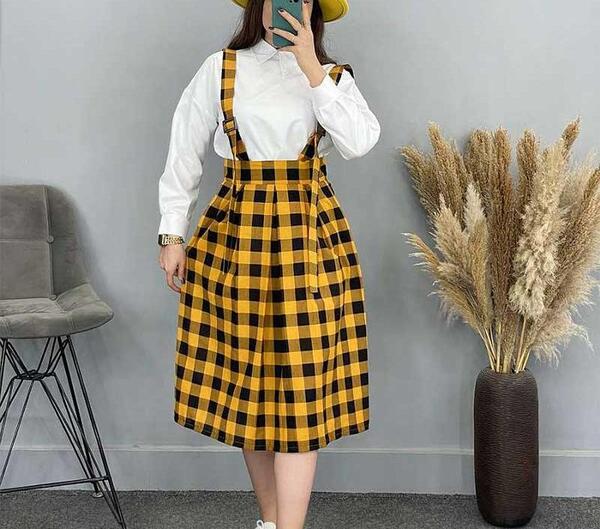 عکس دامن دخترانه با ساس بند