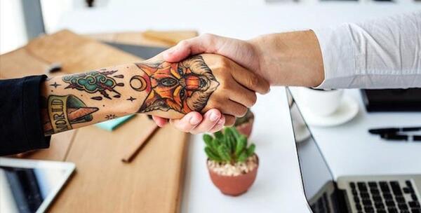 عکس تاتو جدید رو دست