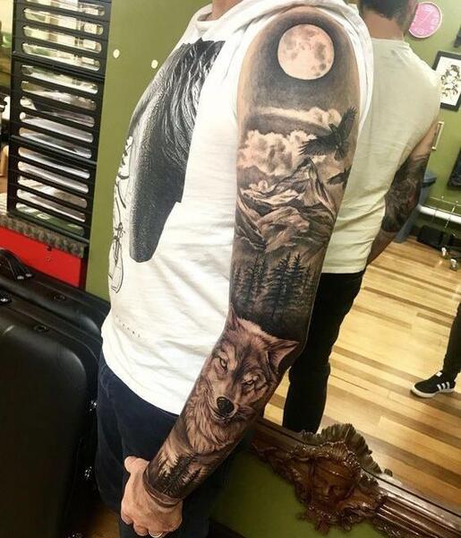 عکس تاتو روی دست فول