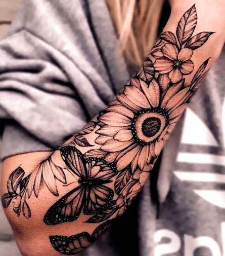 عکس تاتو روی دست فول