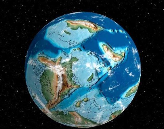 عکس زمین در زمان دایناسورها