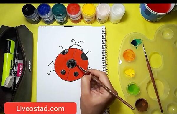 عکس نقاشی دخترانه صورت ساده