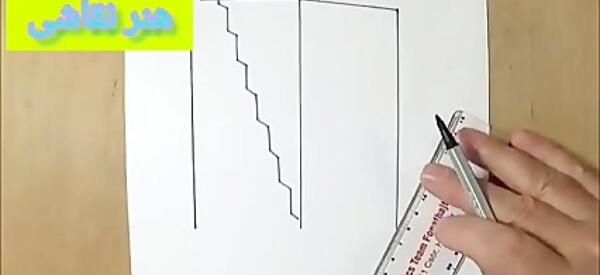 عکس نقاشی ساده غروب دریا