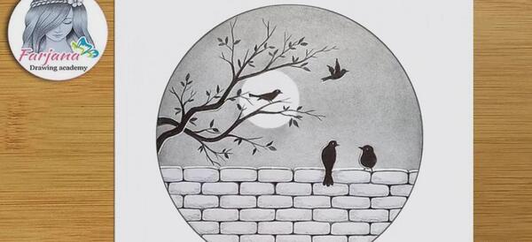عکس نقاشی ساده و زیبا فصل بهار