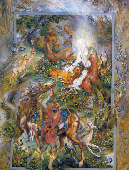 عکس نقاشی ضامن آهو فرشچیان