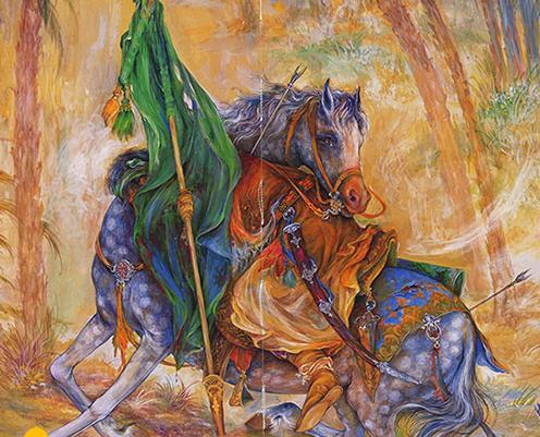 عکس نقاشی ضامن آهو فرشچیان