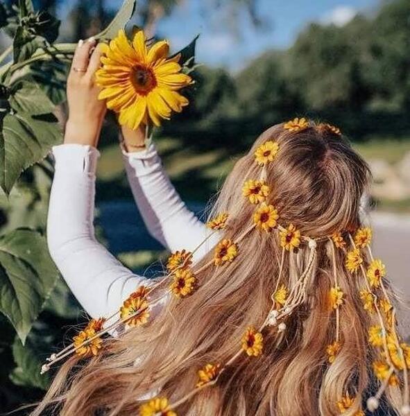 ایده عکس با گل