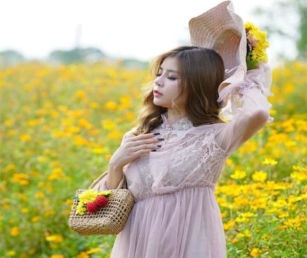 ایده عکس با گل