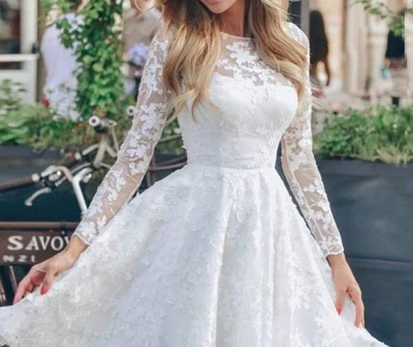 عکس لباس عروس کوتاه