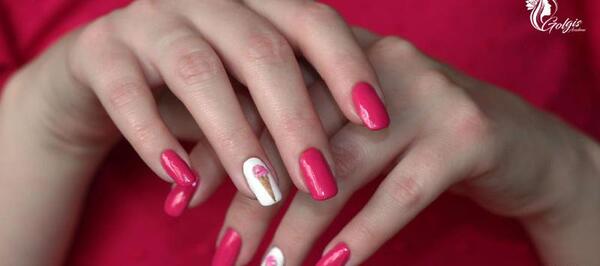عکس ژلیش روی ناخن طبیعی