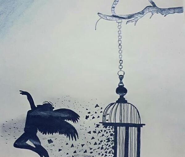 عکس آزادی از قفس