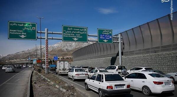 عکس آزادراه تهران شمال