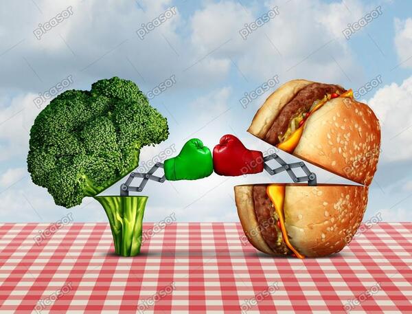 عکس با کلم بروکلی