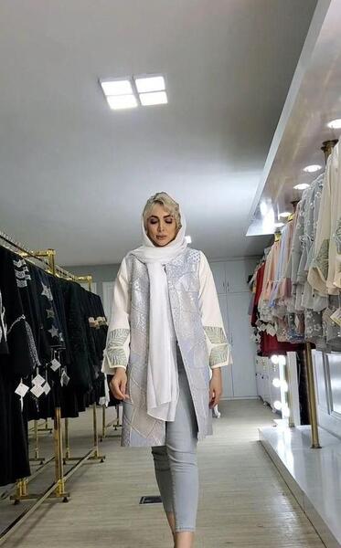 عکس مانتو صورتی جیغ