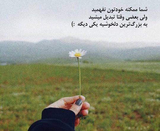 عکس نوشته یه چیزی میشه دیگه