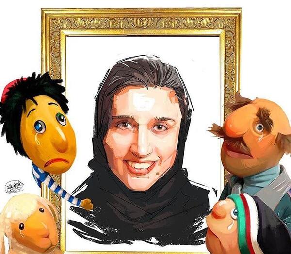 عکس دنیا فنی زاده و کلاه قرمزی