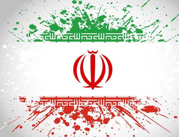 عکس پرچم ایران و چین روی برج آزادی